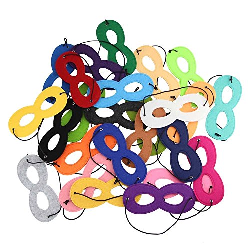 Superhero Masks Eye, Superhero Masks Cosplay Mask Half Masks Party Masks with Elastic Rope for Party, Multicolor(30pieces)