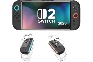 LNtech 3 in 1 Dockable Crystal Clear Cover Case Screen Protector Compatible with Nintendo Switch 2 Model 2025 and Joy-Con Controller