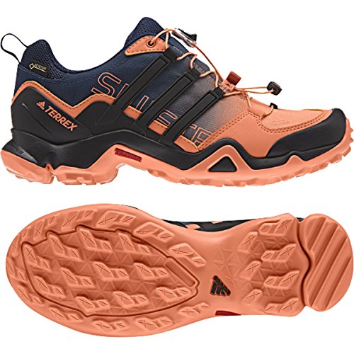 Adidas Terrex Swift R Gtx W Easy Orange/Black/Mystery Blue Women's  Hiking Shoes - 7 B(M) US