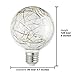 Judy Lighting - G95 LED Globe Fairy Light Bulb for Ambient Night Lighting, E26 Standard Medium Base Edison with Starry Decorative String Lights for Bathroom, Bedroom, Living room (Warm White)