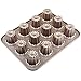MyLifeUNIT Carbon Steel Cannele Pan, 12-Cavity Non Stick Cannele Mold, Golden