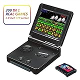 Xinguo Handheld Game Console, Portable Video Game 3 Inch HD Screen 300 Classic Games,Retro Game Console Can Play on TV, Good Gifts for Kids. (Black)