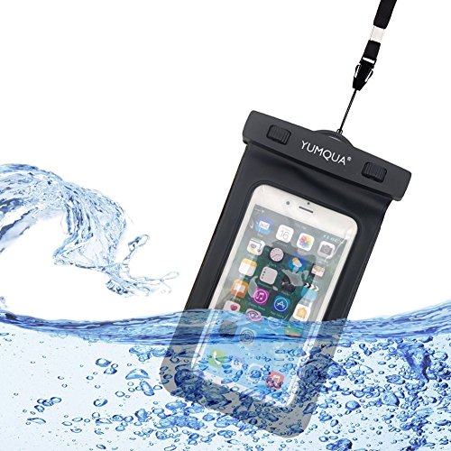 YUMQUA Clear Waterproof Bags, Water Tight Cases Pouch Dry Bags + Waterproof Phone Pouch with Armband for Camera Mobile Phone Maps Pouch Document Holder Kayak Military Boat- 4 Piece Set