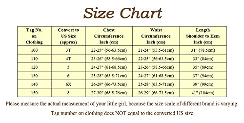 Dressy Daisy Girls' Princess Mermaid Fairy Tales Costume Cosplay Fancy Dress Party Outfit Size 3T