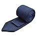 Alizeal Knit Tie for Men, Solid Slim Casual Knitted Neckties,Navy