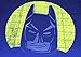DC Comics Lego Batman Movie Batman Face Snarl Blue Graphic T-Shirt - Large