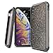 X-Doria Defense Lux, iPhone Xs Max Case - Military Grade Drop Tested, Anodized Aluminum, TPU, and Polycarbonate Protective Case for Apple iPhone Xs Max, 6.5 Inch Screen, (Dark Glitter)