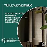 Enhanced Living Vogue Blush Pink Eyelet Thermal Noise Reducing Curtains 46x54 view 10