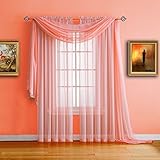 Galleon Warm Home Designs Standard Length Beige Sheer Window