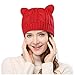 Women's Hat Cat Ear Crochet Braided Knit Caps