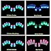 #1 Premium Quality LED Lighting Gloves, Flashing Fingers, Rave Gloves, Colorful Gloves, Light Show by TRITECHNOX (Black - Lighting Fingers, Type 1)
