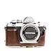 MegaGear MG638 Olympus OM-D E-M10 Mark II, E-M10 (14-42mm) Ever Ready Leather Camera Case and Strap - Dark Brown