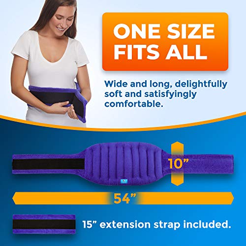 Microwavable Extra Large Heating Wrap for Lower Back, Waist, Stomach