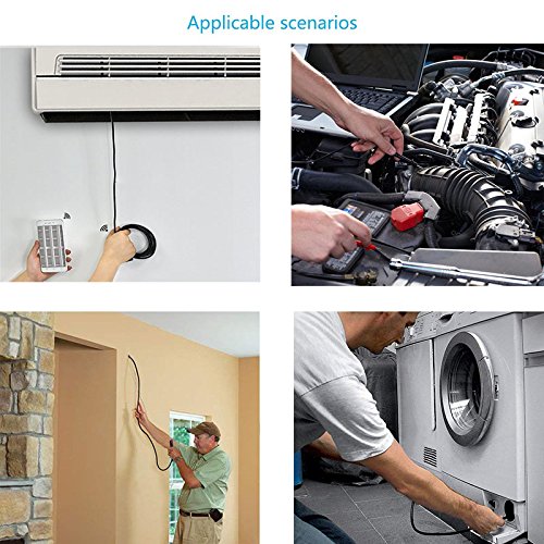 USB Endoscope for Android - DIKI 2 in 1 Waterproof Endoscope Inspection Camera with 6 Led and 5M Snake Cable with USB Adapter for Android Phone Tablet Device - 16.5FT