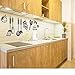 Rotumaty DIY Cooking Utensil Removable Kitchen & Dining Room Wall Decal Vinyl Home Decor Wall Stickers (Brown)