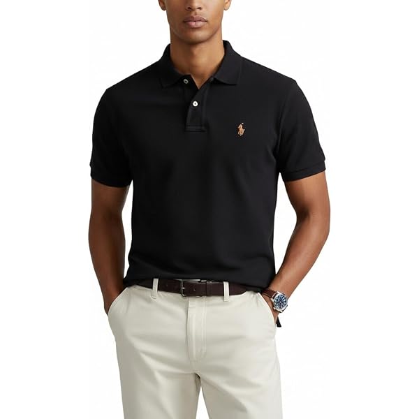 POLO RALPH LAUREN, Men's, Custom Slim Fit Soft Cotton Polo Shirt