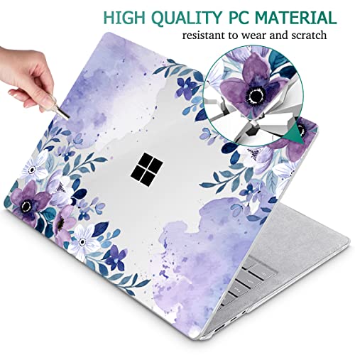 May Chen Microsoft Surface Laptop Go 2 Go 1 12.4インチモデル 1943 (2020-2022年発売) プラスチックハードシェルケース スクリーンプロテクター+キーボードカ : May Chen Case for Microsoft Surface Laptop 13.8 inch