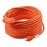 Epicord 16/3 Extension Cord Outdoor Extension Cord (100 ft) Orange heavy duty extension cord