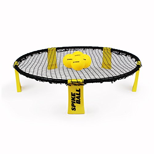 Spikeball 4 Ball Kit Includes Playing Net, 4 Balls, Drawstring Bag & Rule Book, Black/Yellow