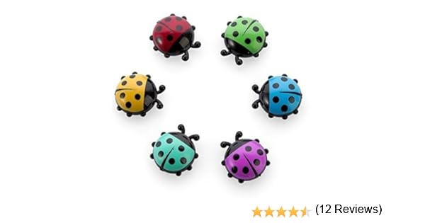 HULISEN Imanes Para Nevera, 6 Piezas Mariquita Lnsectos Forma ...