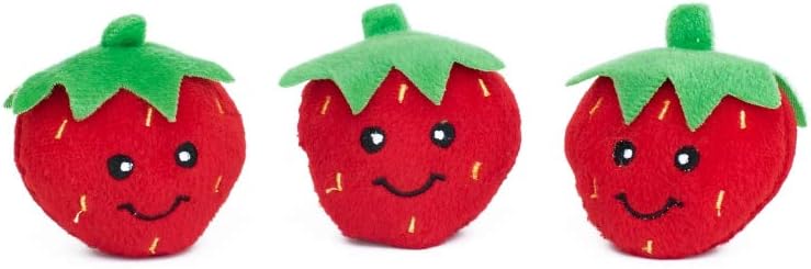strawberry dog toy