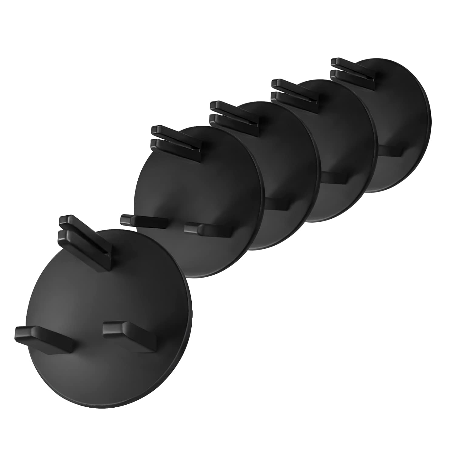 Norjews 20 Pack Plug Socket Covers UK, Child Safety Plug Socket Sovers Baby UK, Socket Protectors for Sockets UK - Black