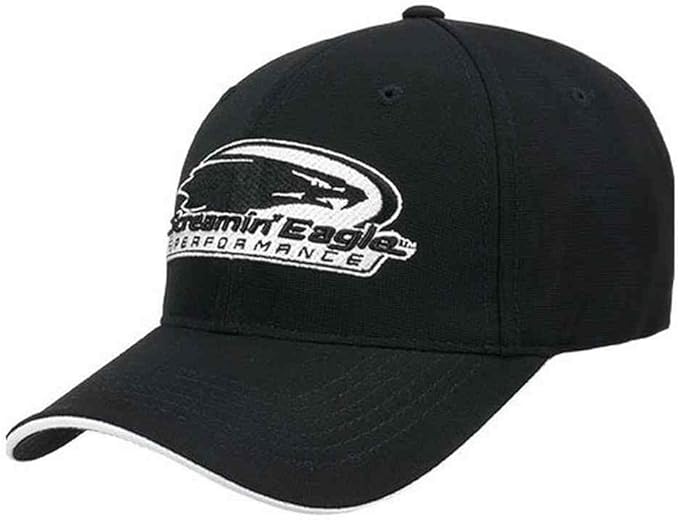 HarleyDavidson Mens Screamin' Eagle Midnight Flex Ball Cap HARLMH0294