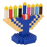 Deforma Building Blocks Children's Toy Chanukah Menorah, Perfect Hanukkah Gift for Kids
