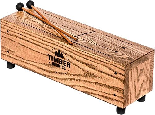 Timber Drum Company Slit Tongue Log Drum with Mallets