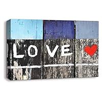 Canvas Wall Art Creative Graffiti Canvas Prints Home Artwork Decoration for Living Room Bedroom - 12x18 inches