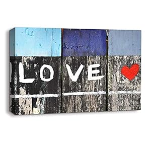 Canvas Wall Art Creative Graffiti Canvas Prints Home Artwork Decoration for Living Room Bedroom - 12x18 inches