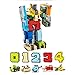 Moonio Numbers Transform Robots Toy Playset from 10 Pieces Combinate to A Big Early Learning Robot Gift for Boy (0-9 Numbers Robot)