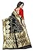New Indian/Pakistani Ethnic Designer Multi Color Banarasi Silk Party Wedding Saree 750 (Black & red)