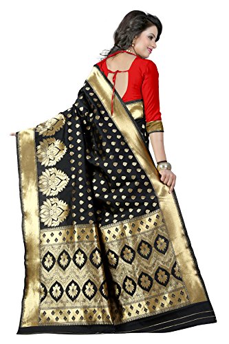New indian/pakistani Ethnic Designer Multi Color Banarasi Silk Party Wedding Saree 750 P-1 - Image 2