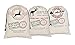 KEFAN 3 Pack Santa Sack Christmas Bag, Canvas Cotton Bag for Gifts Wrapping with Drawstrings Large Size 27.5