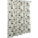 Creative Home Ideas 15-Piece Bathroom Shower Curtain Set – Set of 1 Shower Curtain & 12 Metal Hooks & 1 Bath Mat & 1 Contour Mat, Modern Bathroom Décor, Machine Washable, Zaragoza Linen/Chocolate