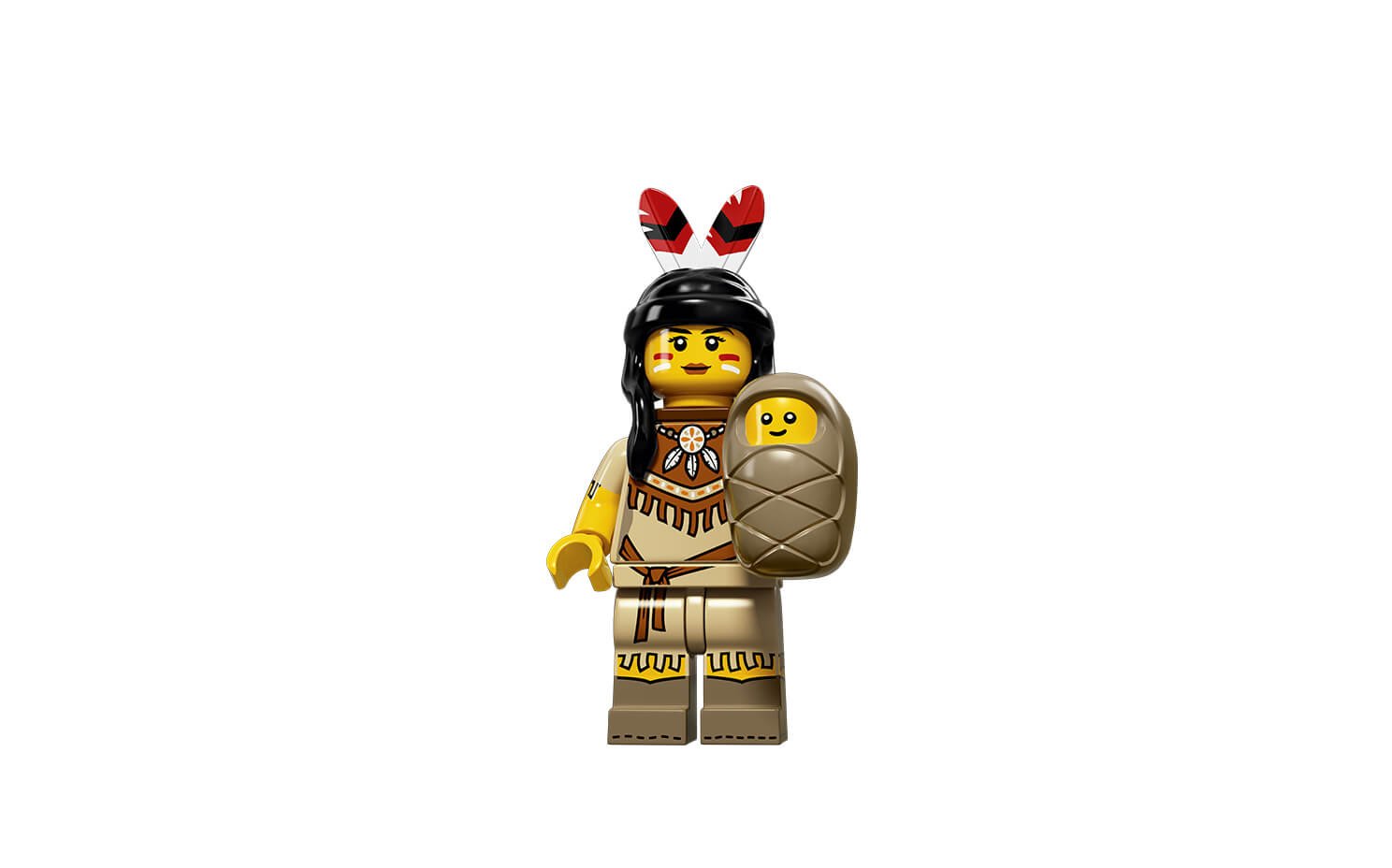 LEGO Series 15 Collectible Minifigure 71011 - Tribal Woman with Baby