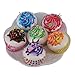 Greatflower Pack of 6 Artificial Cupcake Model Fake Cake,Mixed Colors