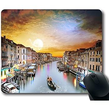 Venice Italy Photo Pict Personalized Custom Standard Oblong Mouse Pad Gaming Mousepad in 220mm*180mm*3mm (9