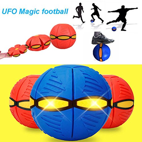 image for Outdoor Toy,Balakie UFO Deformation Ball Soccer 3 LED Lights Magic Fly