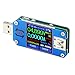 DROK USB Power Meter, DC 4-24V 5A LCD USB A&C Voltage Current Display USB Tester Multimeter, Test Speed of Charger Cables, Capacity of Power Bank, QC 2.0 3.0