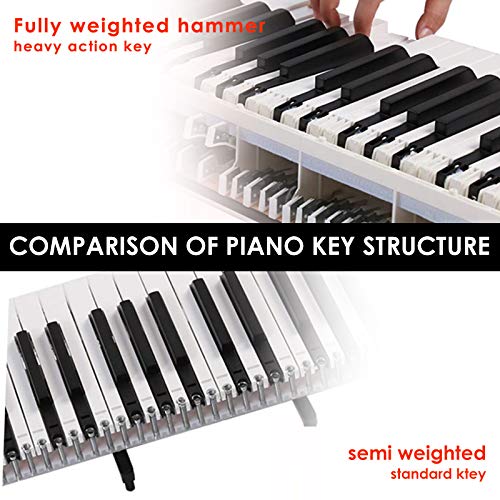 Digital Piano, Horse 88 Keys Electric Keyboard with Fully Weighted