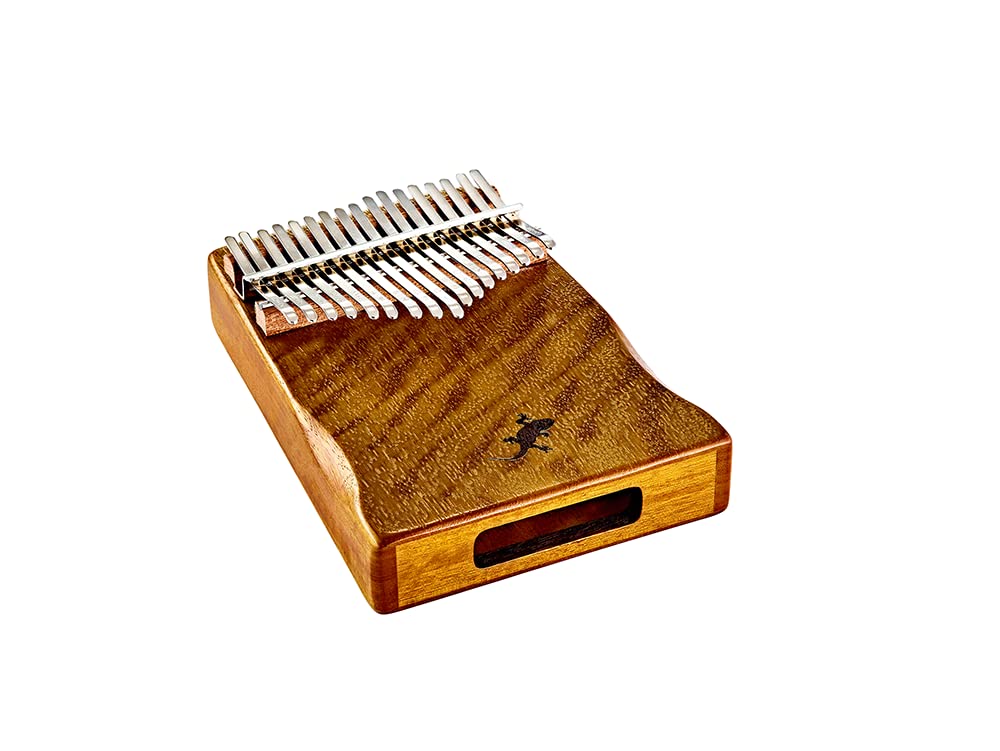Ortega Guitars Kalimba C-Major Acoustic - Percussion Series - Thumb Piano with 17 Keys - With Soundhole - Including Accessories - Phoebe, Natural (OKB3)