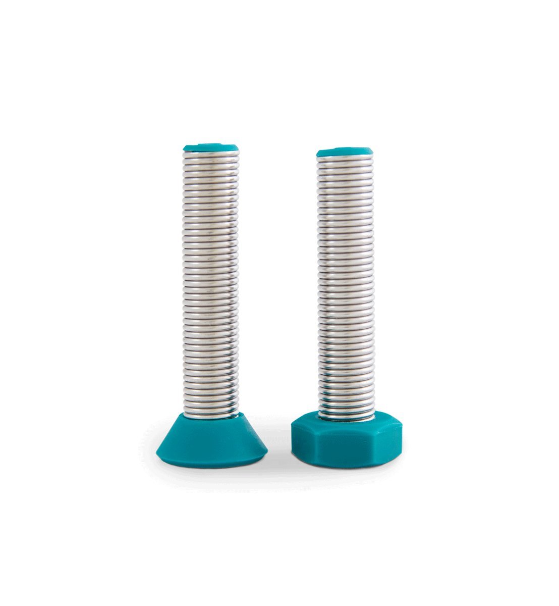 Take2, Biegsie silicone salt and pepper shaker set, Stainless Steel, petrol,silber, 10 x 7 x 6 cm