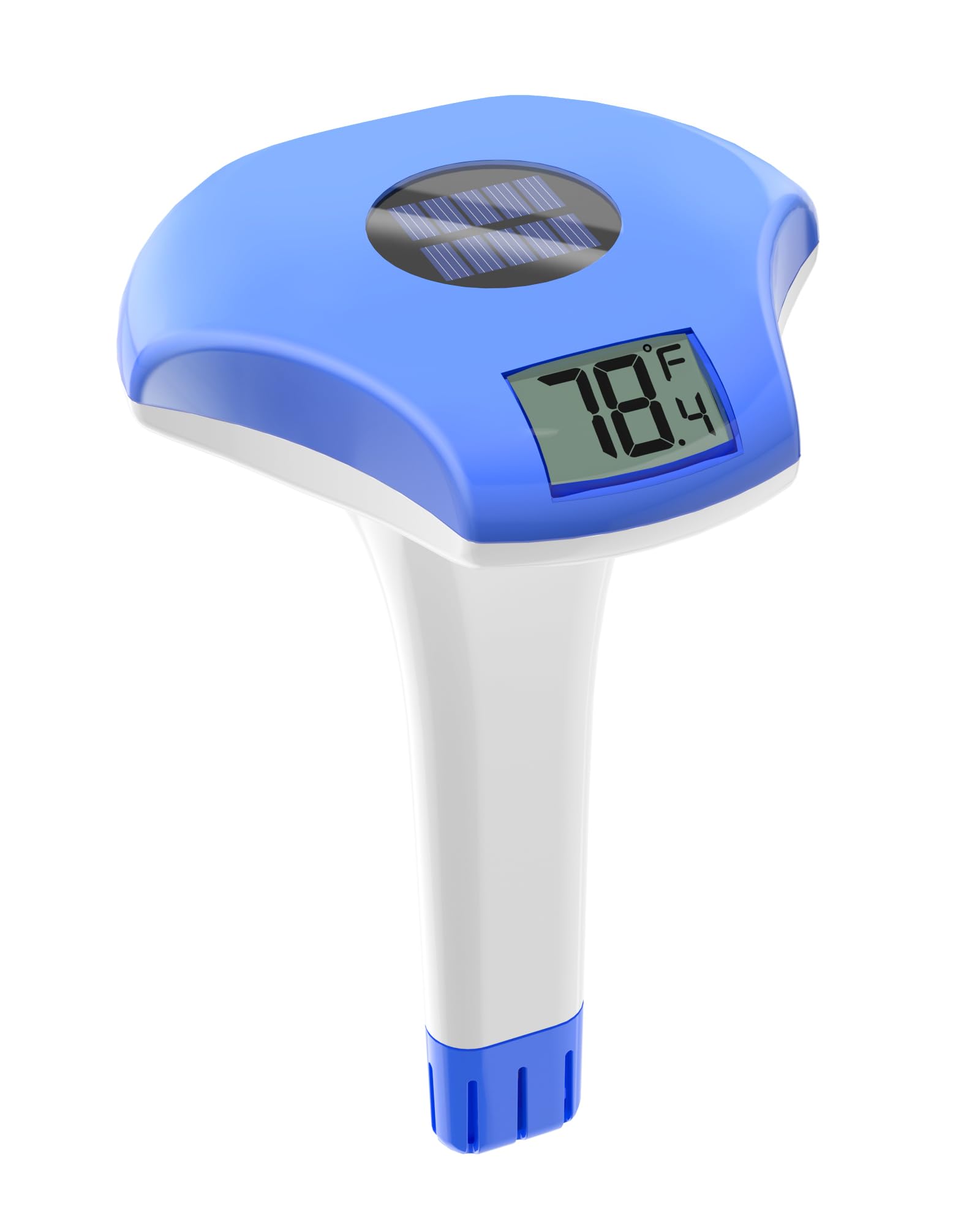 BALDR Solar Pool Thermometer Floating, with LCD Large Digital Display Easy to Read,IPX-8 Waterproof&Environment-Friendly Water Temperature Thermometer Suit for Swimming Pool, Ice Bath, Jacuzzi Hot Tub
