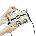 Yocatech Clear Crossbody Messenger Shoulder Bag Purse for Women Adjustable Strap, NFL Stadium Approved