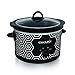 Crockpot Round Slow Cooker, 4.5 quart, Black & White Pattern (SCR450-HX) primary