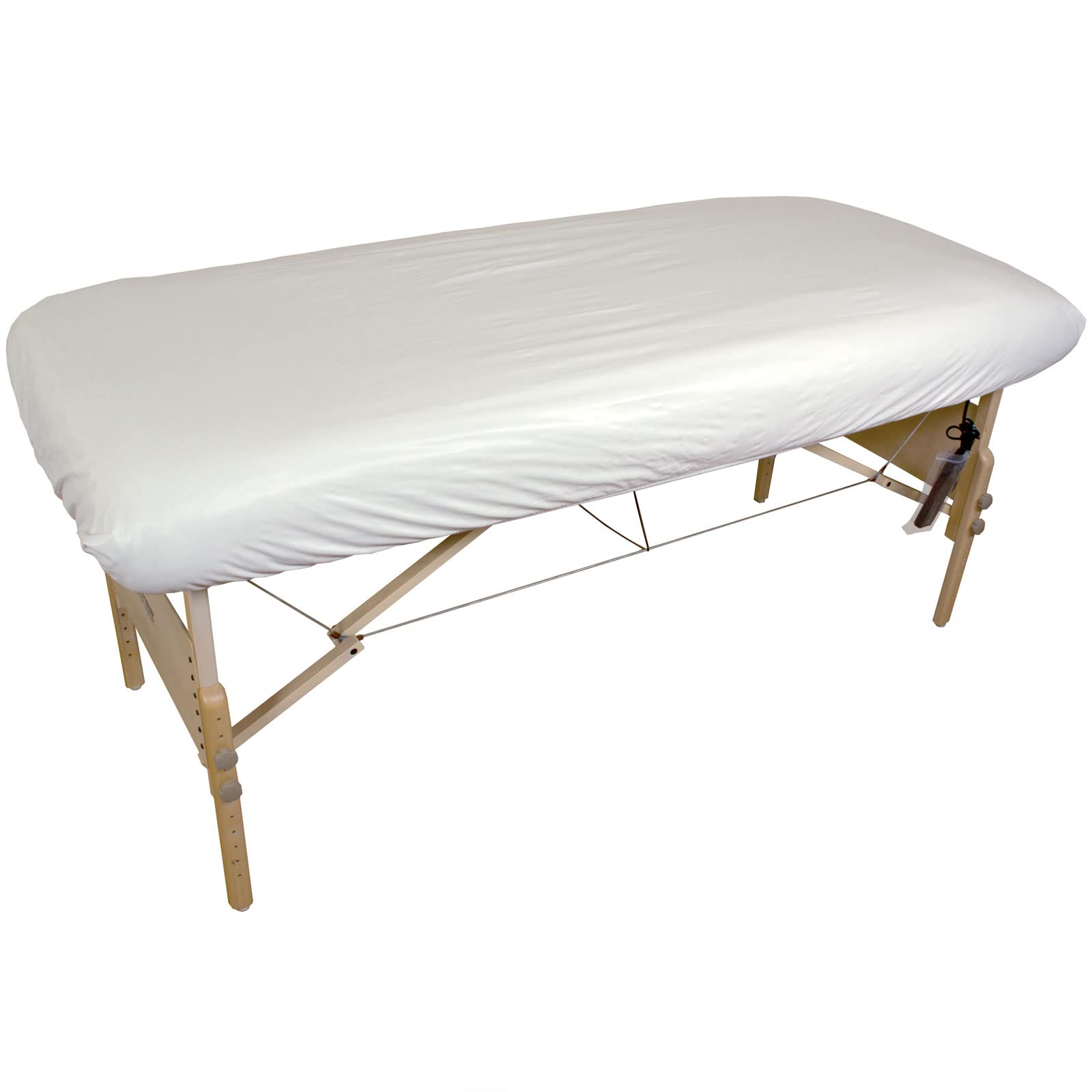 Photo 1 of Body Linen 10 Pack Protective Massage Table Cover - Reusable Massage Table Barrier with Wipe Clean Surface. Waterproof PUL Material, Machine Washable. - White