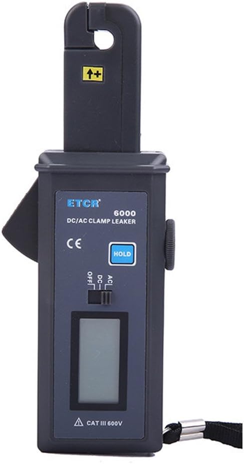 DC/AC Clamp Leakage Current Tester，Car DC Leakage Current Clamp Meter Measuring Range 0mA~60.0A AC/DC,R6000