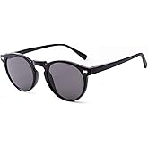 firstsense Round Sun Readers for Men & Women, Full Lens Reading Sunglasses with UV400 Protection & Spring Hinge